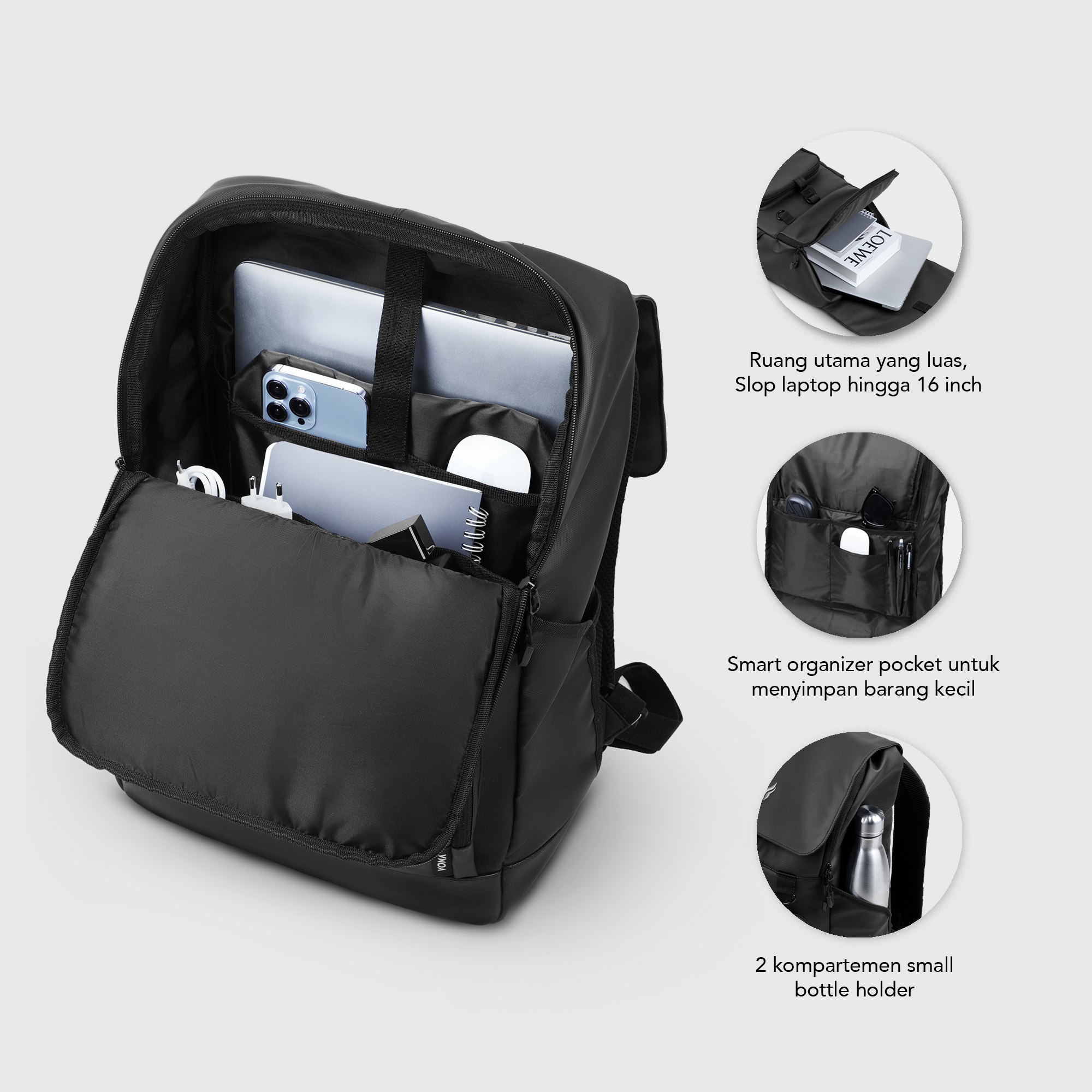 VONA Nexus Backpack - Tas Ransel Laptop - Image 5