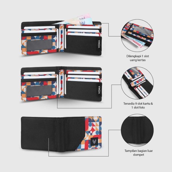 VONA Gill Wallet - Dompet Pendek Motif Print - Image 6