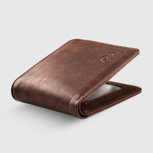 VONA King Wallet - Dompet Pria Kulit PU Pendek Lipat Dua