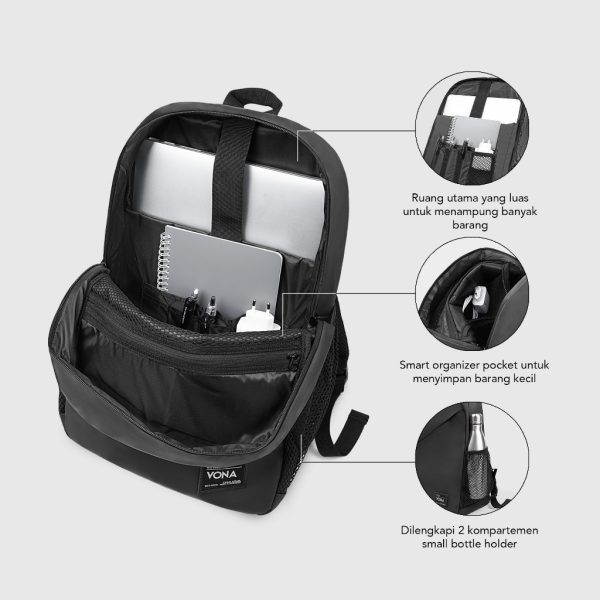 VONA Kilian Backpack - Tas Ransel Laptop - Image 6