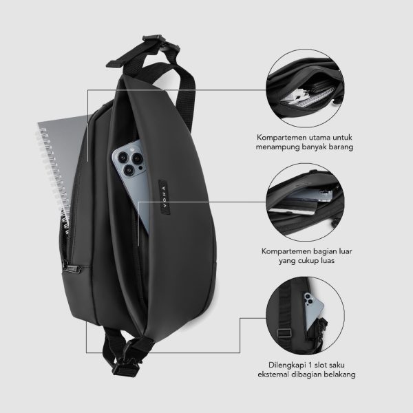 VONA Norman Sling Bag - Tas Selempang Waist Bag - Image 6