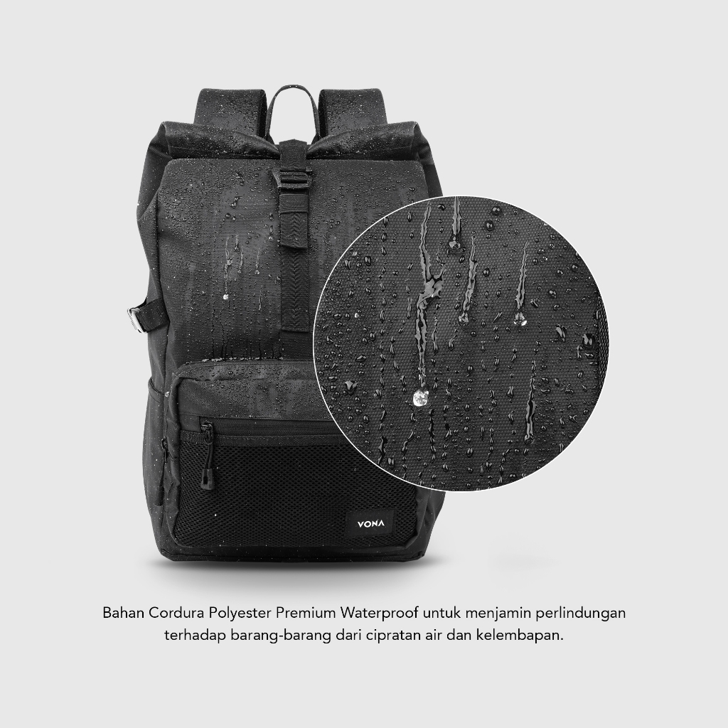 VONA Vulcan Backpack - Tas Ransel Roll Top Laptop Waterproof - Image 6