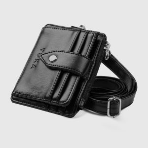VONA Xenos ID Card Holder - Dompet Kartu Pria Wanita dengan Lanyard