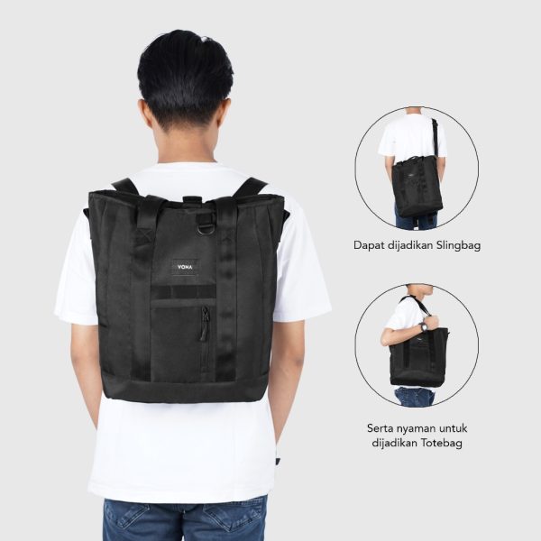 VONA Hacker Totepack - Backpack Slingbag Tas Slempang Ransel Laptop - Image 5