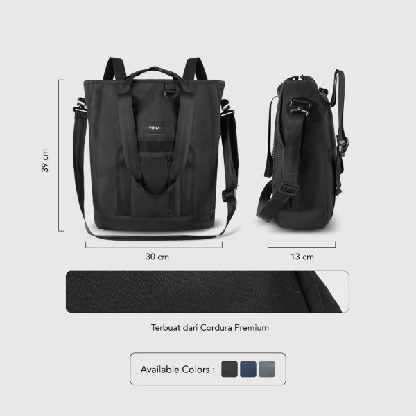 VONA Hacker Totepack - Backpack Slingbag Tas Slempang Ransel Laptop - Image 6