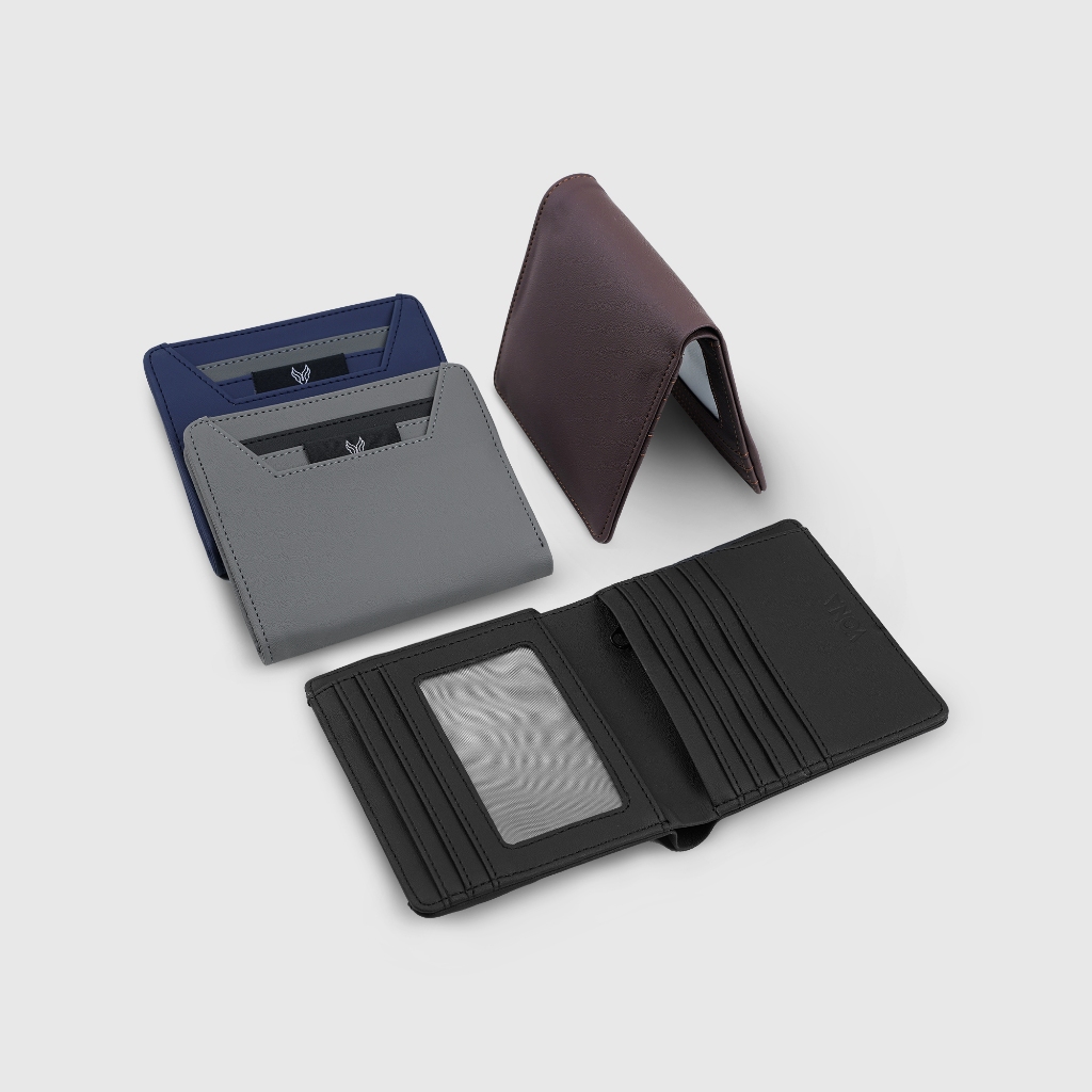 VONA Yara Medium Wallet - Dompet Pria Wanita 3/4 Lipat Kulit Sintetis PU - Image 9