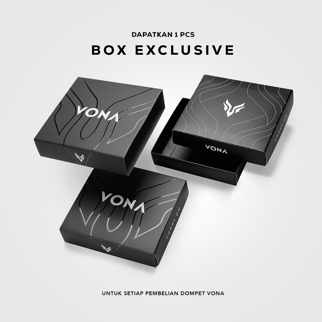 VONA Yara Medium Wallet - Dompet Pria Wanita 3/4 Lipat Kulit Sintetis PU - Image 7